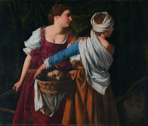 Judith And Her Maidservant With The Head Of Holofernes — Orazio Gentileschi