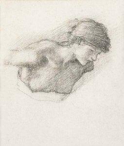 Figure Study For 'love's Wayfaring' Or 'the Car Of Love' — Edward Coley Burne-jones
