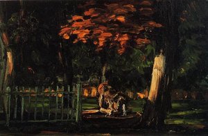 The Lion And The Basin At Jas De Bouffan — Paul Cézanne