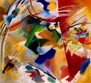 Pintura Con Centro Verde — Wassily Wassilyevich Kandinsky