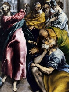 La Purificación Del Templo (detalle) — El Greco