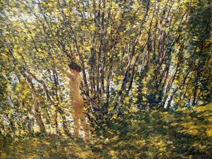 Nude In Sunlilt Wood — Frederick Childe Hassam