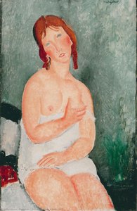 穿着衬衫的年轻女子，1918 — 莫迪里亚尼