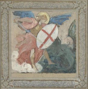 L'archange Saint Michel Combattant — Jules Elie Delauney