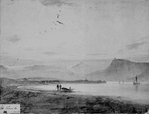 Vue De Troms Oe (aujourd'hui Tromso) — Peder Balke
