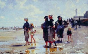 Oyster Gatherers Of Cancale — John Singer Sargent