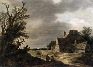 Sandy Road With A Farmhouse — Jan Josephszoon Van Goyen