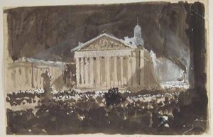 Peace Illuminations At The Royal Exchange, London — Myles Birket Foster