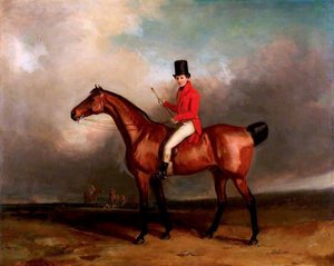 Mr A. W. Tudor (master Of Foxhounds), On Horseback — Abraham Cooper