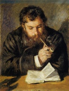 Claude Monet (also Known As The Reader) — ピエール＝オーギュスト・ルノワール