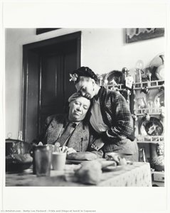 Frida And Diego At Lunch In Coyoacan — Betty Lou Packard