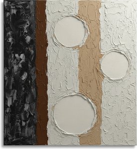 Monolithic Shadows And Ethereal Orbs In A Sculptural Earth Toned Composition — David Moreau