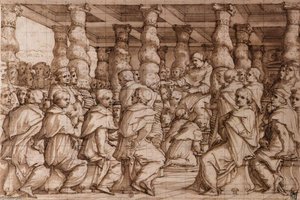 Pope Leo X Appointing Cardinals — Giorgio Vasari