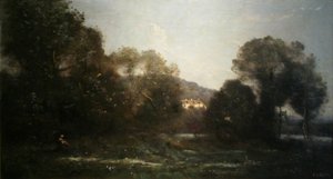 The Pond Of Ville D'avray — Jean-baptiste-camille Corot