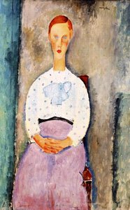 La Jeune Fille Au Chemisier À Pois, Fondation Barnes — Amedeo Clemente Modigliani