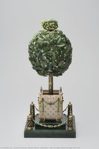 Bay Tree Egg\n\nbay Tree Egg: Front View — House Of Fabergé, Mikhail Perkhin (goldsmith)
