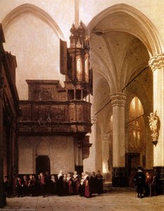 Nieuwe Kerk Amsterdam Sun — Johannes Bosboom