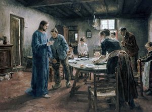 The Mealtime Prayer — Fritz Von Uhde