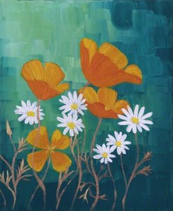Daisies And Orange Flowers — Michele Elizabeth Field