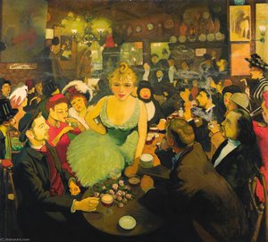 L'intérieur De Chez Bruant Le Mirliton — Louis Anquetin