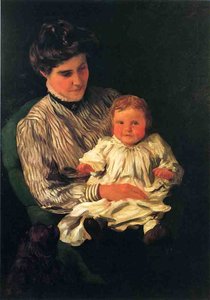 Mrs. Anshutz And Her Son Edward — توماس بولوك أنشوتز