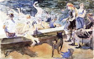 Fort Lee Dock — George (pop) Overbury Hart
