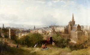 View Of Glasgow And The Cathedral — John Adam Houston