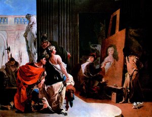 Apelles Painting Campaspe — Giambattista Tiepolo