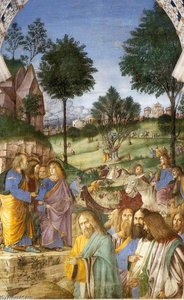 Christ's Entry Into Jerusalem (detail) — Melozzo Da Forlì