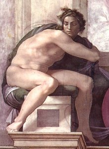 Ignudo (39) — Michelangelo Buonarroti