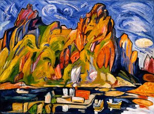 Harbor Under The Midnight Sun — William H. Johnson