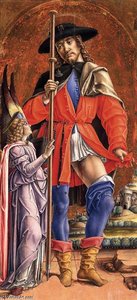 St Roch And The Angel — Bartolomeo Vivarini