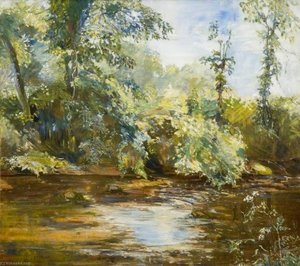 Un Ruscello Sovrastato Dagli Alberi — Sir Alfred James Munnings