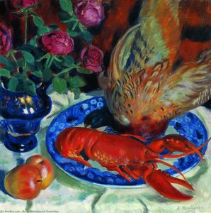 Still Life With Pheasant — Boris Mikhailovich Kustodiev