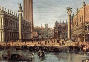 The Piazzetta From The Bacino Di San Marco (detail) — Gaspar Van Wittel