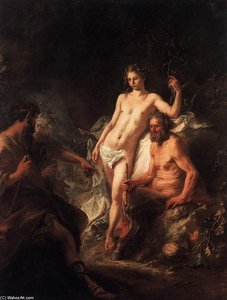The Judgment Of King Midas Between Apollo And Marsyas — Martin Johann Schmidt