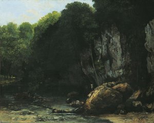 The Stream At Puits-noir — Gustave Courbet