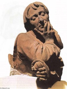 Man Meditating — Nicolaus Gerhaert Van Leyden
