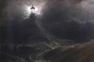 Eddystone Lighthouse, During A Storm — Thomas And William Daniell