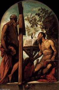 St Jerome And St Andrew — Jacopo Tintoretto