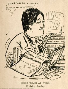 Oscar Wilde At Work — Aubrey Vincent Beardsley