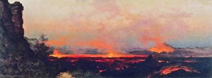 Kilauea At Dusk — Jules Tavernier