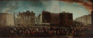 Entrance In Parma Of Cardinal Gozzadini, With Cardinal Acquaviva And Duke Francis Farnese — Ilario Giacinto Mercanti
