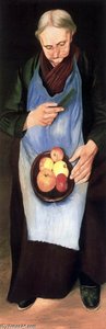 Old Woman Peeling Apple — Tivadar Csontváry Kosztka