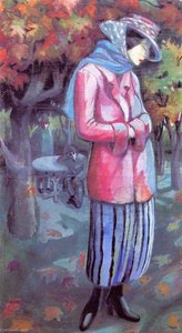 Mother And Children Diptych Left Panel — Aksel Waldemar Johannessen