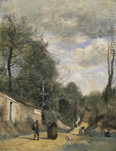 Una Strada A Ville D’avray — Jean-baptiste-camille Corot