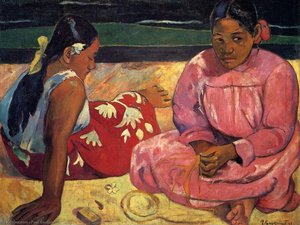 Două Femei Pe Plajă — Paul Gauguin