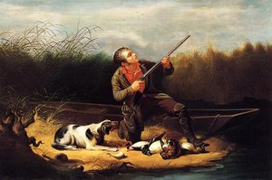 Wild Duck Shooting - On The Wing — William Tylee Ranney
