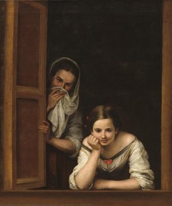 Two Women At A Window — Bartolomé Esteban Murillo