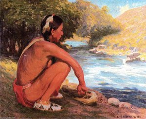 The Mountain Stream — Eanger Irving Couse